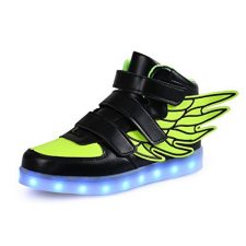 SGoodshoes LED Zapatos niños Niños Niñas atlético zapatos para correr enciende para arriba la zapatilla deporte Alas Formadores USB carga