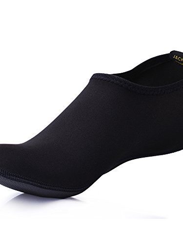 JACKSHIBO Hombre Mujer Flexible descalzo piel zapatos de agua Secado rápido Agua calcetines para la playa de natación Surf Yoga