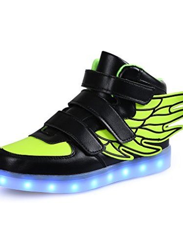 SGoodshoes LED Zapatos niños Niños Niñas atlético zapatos para correr enciende para arriba la zapatilla deporte Alas Formadores USB carga