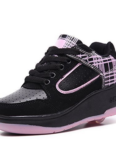 HUSK’SWARE Unisex-niños Zapatos con Automática Ruedas Zapatillas de Skate Roller Shoes Sneakers Mujer Hombre
