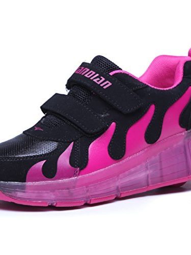 KISCHERS Luces Led zapatos de Skate Sola Ronda para Niñas Niño