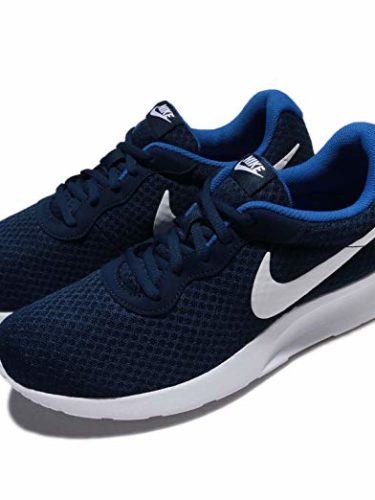 Nike Tanjun – Zapatillas unisex, color negro / blanco, talla 40.5